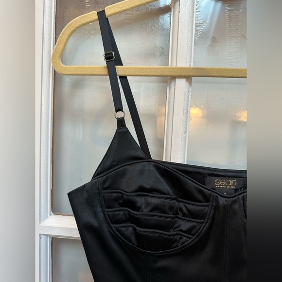 Sean By Sean Combs Silk & Spandex Bustier Cocktail Party Dress Size 8 Medium NWT - Picture 4 of 12